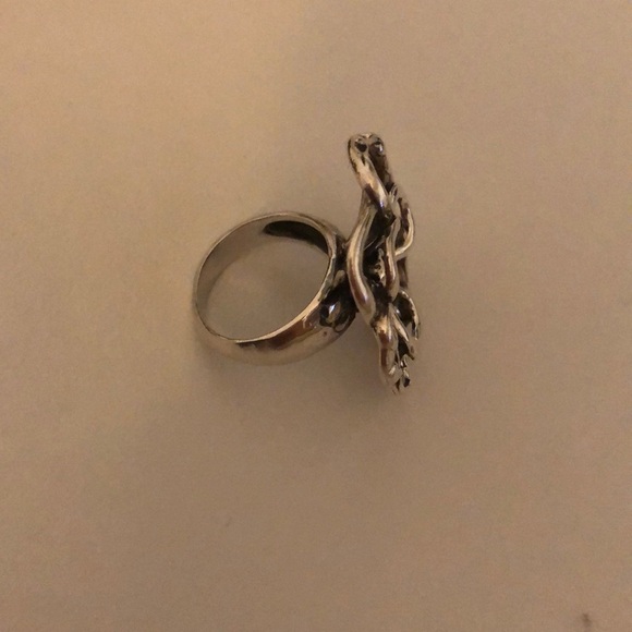 Silpada R2784 Sterling Silver Flower Power Ring 6 1960's Mod - Picture 4 of 6